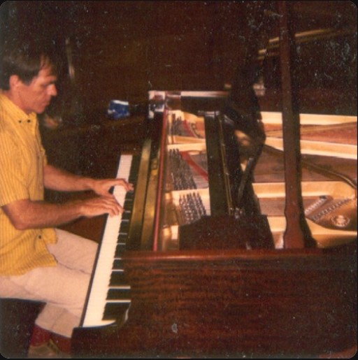 Bruce Martin playing piano